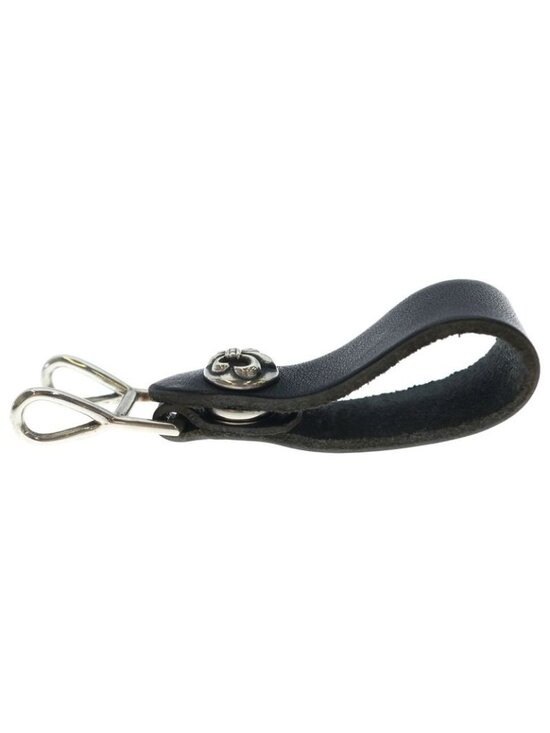 Chrome Hearts Belt Loop BS Button Leather Silver Black main image 4